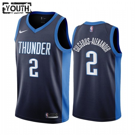 Camiseta Niños Oklahoma City Thunder Shai Gilgeous-Alexander 2 2020-21 Earned Edition Swingman